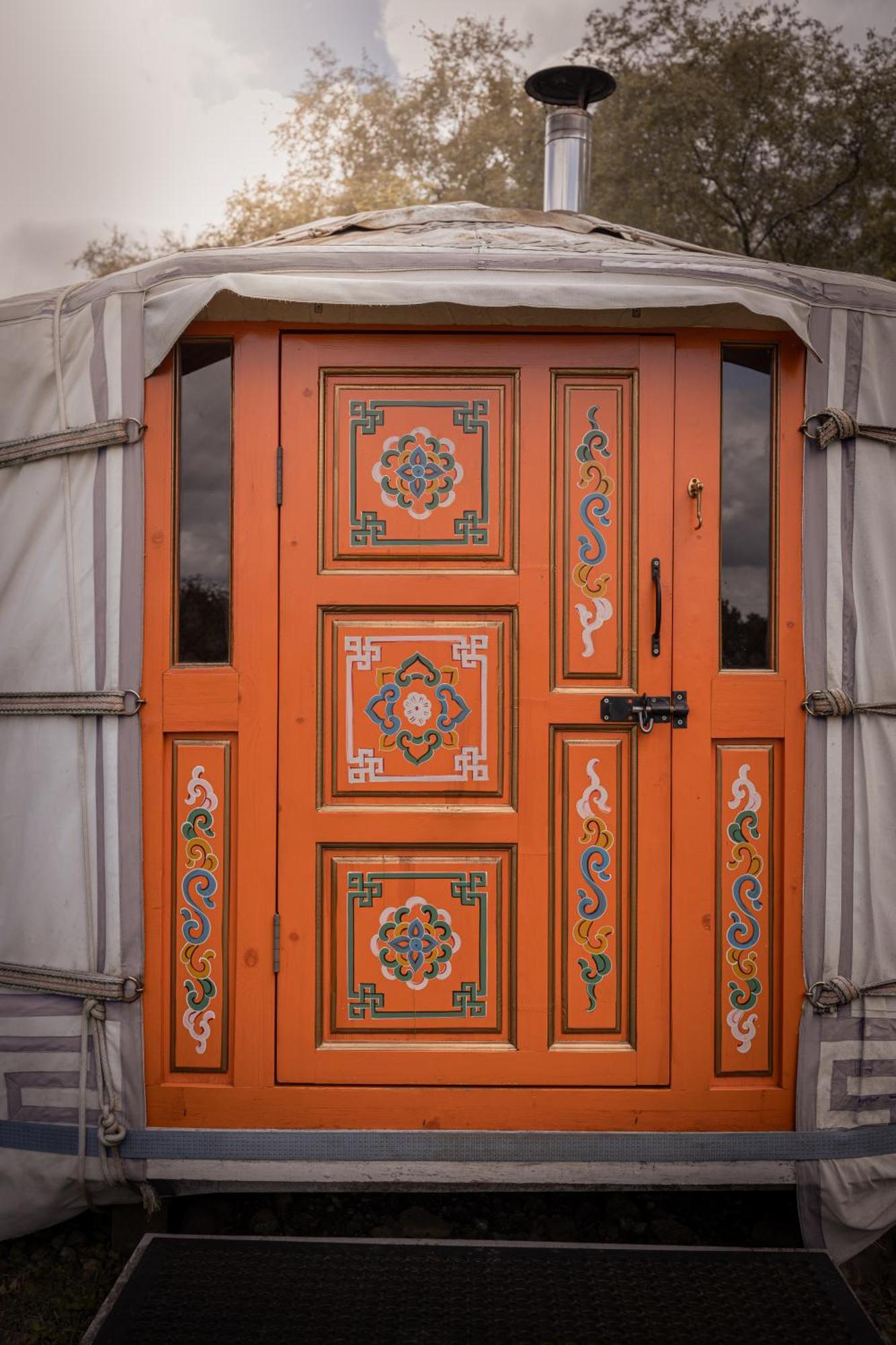 Gilfach Gower Farm Luxury Yurt With Hot Tub Hotell Ammanford Exteriör bild